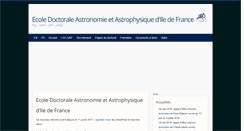 Desktop Screenshot of ecole-doctorale.obspm.fr