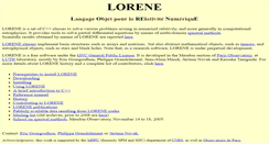 Desktop Screenshot of lorene.obspm.fr