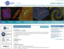Tablet Screenshot of lerma.obspm.fr